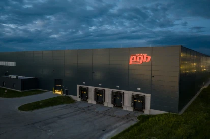 PGB Polska - <a href="https://www.promus.com.pl/en/offer/general-contracting/design-and-construction-steel-halls">Warehouse hall</a>
