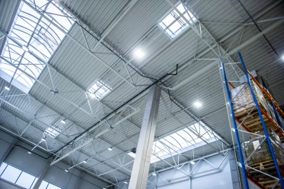 PGB Polska - <a href="https://www.promus.com.pl/en/offer/general-contracting/design-and-construction-steel-halls">Warehouse hall</a>
