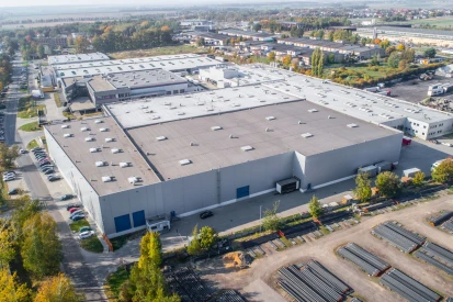 NMC Zabrze - <a href="https://www.promus.com.pl/en/offer/general-contracting/design-and-construction-steel-halls">Warehouse hall</a>