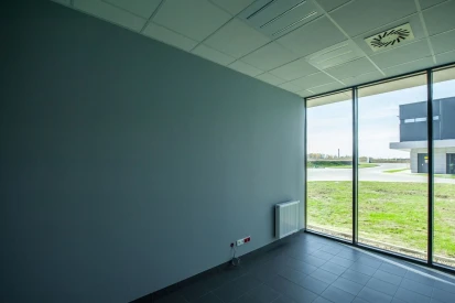 PIONART - <a href="https://www.promus.com.pl/en/offer/general-contracting/design-and-construction-steel-halls">Warehouse hall</a>, galvanizing plant hall with social and office facilities