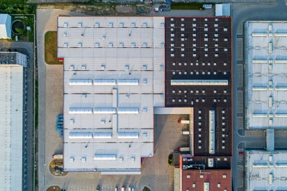 Polcar - Four-storey <a href="https://www.promus.com.pl/en/offer/general-contracting/design-and-construction-steel-halls">warehouse hall</a>