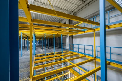 Polcar - Four-storey <a href="https://www.promus.com.pl/en/offer/general-contracting/design-and-construction-steel-halls">warehouse hall</a>